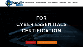 What Logicallysecure.com website looked like in 2020 (4 years ago)