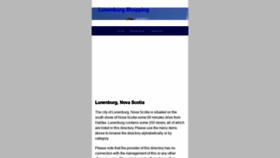 What Lunenburgshopping.com website looked like in 2020 (4 years ago)