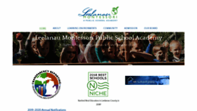 What Leelanaumontessori.org website looked like in 2020 (4 years ago)