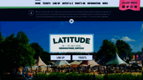 What Latitudefestival.com website looked like in 2020 (4 years ago)