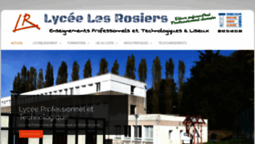 What Lycee-rosiers.com website looked like in 2020 (4 years ago)