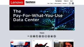 What Lenovoxperience.com website looked like in 2020 (4 years ago)