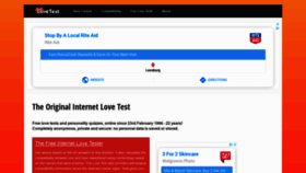 What Lovetest.com website looked like in 2020 (4 years ago)