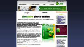 What Limewire.fr website looked like in 2020 (4 years ago)