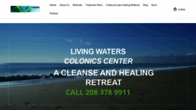 What Livingwaterscleanse.com website looked like in 2020 (4 years ago)