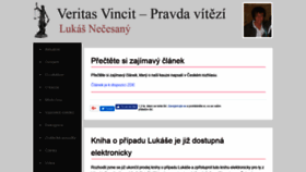What Lukasnecesany.cz website looked like in 2020 (4 years ago)
