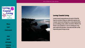 What Lovingcoastalliving.com website looked like in 2020 (4 years ago)