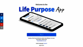 What Lifepurposeapp.com website looked like in 2020 (4 years ago)