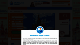 What Leclercvoyages.com website looked like in 2020 (4 years ago)