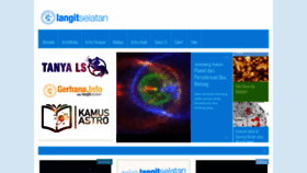 What Langitselatan.com website looked like in 2020 (4 years ago)