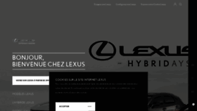 What Lexus.fr website looked like in 2020 (4 years ago)