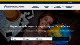 What Laroutedeslangues.com website looked like in 2020 (4 years ago)