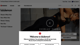 What Lululemon.co.nz website looked like in 2020 (4 years ago)