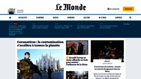 What Lemonde.fr website looked like in 2020 (4 years ago)
