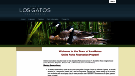 What Losgatosparks.org website looked like in 2020 (4 years ago)