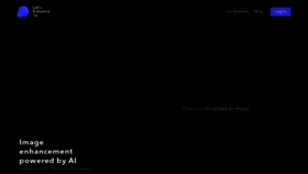 What Letsenhance.io website looked like in 2020 (5 years ago)