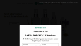 What Laudabotanicals.com website looked like in 2020 (4 years ago)