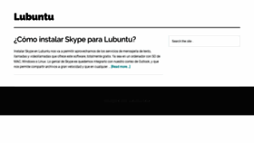 What Lubuntu.es website looked like in 2020 (4 years ago)