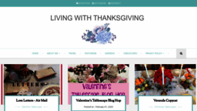 What Livingwiththanksgiving.com website looked like in 2020 (4 years ago)