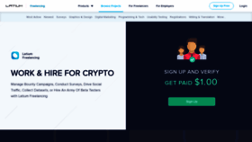 What Latium.org website looked like in 2020 (6 years ago)