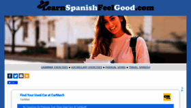 What Learnspanishfeelgood.com website looked like in 2020 (4 years ago)