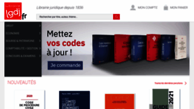 What Lgdj.fr website looked like in 2020 (4 years ago)