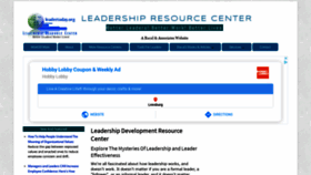 What Leadertoday.org website looked like in 2020 (4 years ago)