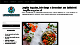 What Longlife-magazine.ch website looked like in 2020 (4 years ago)