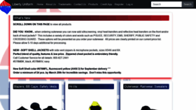 What Libertyuniform.com website looked like in 2020 (4 years ago)