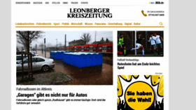 What Leonberger-kreiszeitung.de website looked like in 2020 (4 years ago)