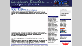 What Langkawi-beaches.com website looked like in 2020 (4 years ago)