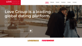 What Lovegroup.co website looked like in 2020 (6 years ago)