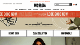 What Lolashoetique.com website looked like in 2020 (4 years ago)