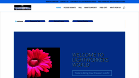 What Lightworkersworld.com website looked like in 2020 (4 years ago)