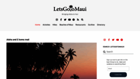 What Letsgotomaui.net website looked like in 2020 (4 years ago)