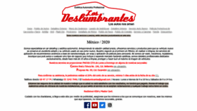 What Losdeslumbrantes.com.mx website looked like in 2020 (4 years ago)