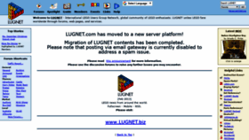 What Lugnet.com website looked like in 2020 (4 years ago)