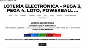 What Loteria-electronica.com website looked like in 2020 (4 years ago)