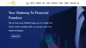 What Livelongwealth.in website looked like in 2020 (4 years ago)