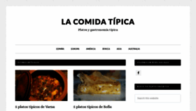 What Lacomidatipica.com website looked like in 2020 (4 years ago)
