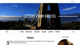 What Lettersfrombristol.co.uk website looked like in 2020 (4 years ago)
