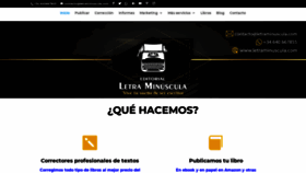 What Letraminuscula.com website looked like in 2020 (4 years ago)