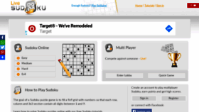 What Livesudoku.com website looked like in 2020 (4 years ago)