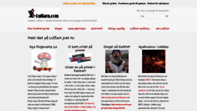 What Luffarn.com website looked like in 2020 (4 years ago)