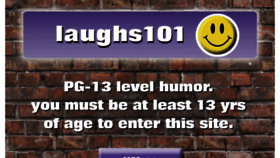 What Laughs101.com website looked like in 2020 (4 years ago)
