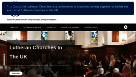 What Lutheran.org.uk website looked like in 2020 (4 years ago)
