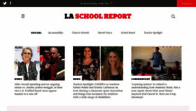 What Laschoolreport.com website looked like in 2020 (4 years ago)