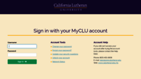 What Login.callutheran.edu website looked like in 2020 (4 years ago)