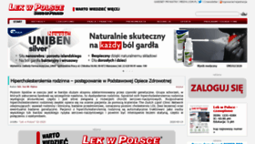 What Lekwpolsce.pl website looked like in 2020 (4 years ago)