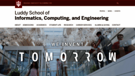 What Luddy.indiana.edu website looked like in 2020 (4 years ago)